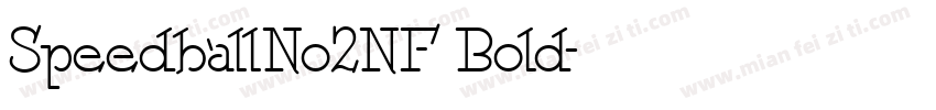 SpeedballNo2NF Bold字体转换